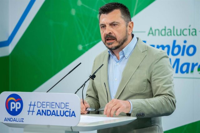 El vicesecretario general del Partido Popular Andaluz, Toni Martín, en una imagen de archivo