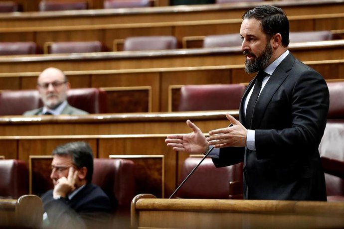 El presidente de Vox, Santiago Abascal.