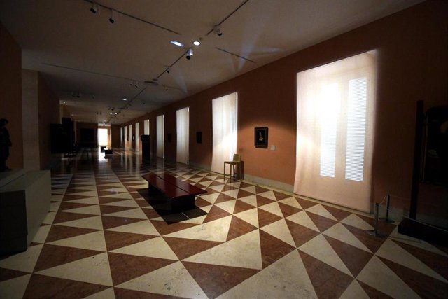 Instalaciones del Museo Thyssen Bornemisza que permanece cerrado desde el día 11 de marzo por la crisis del Covid-19, pero que continúa prestando servicios online permitiendo que quien desee pueda observar sus obras de cerca, así como sus exposiciones