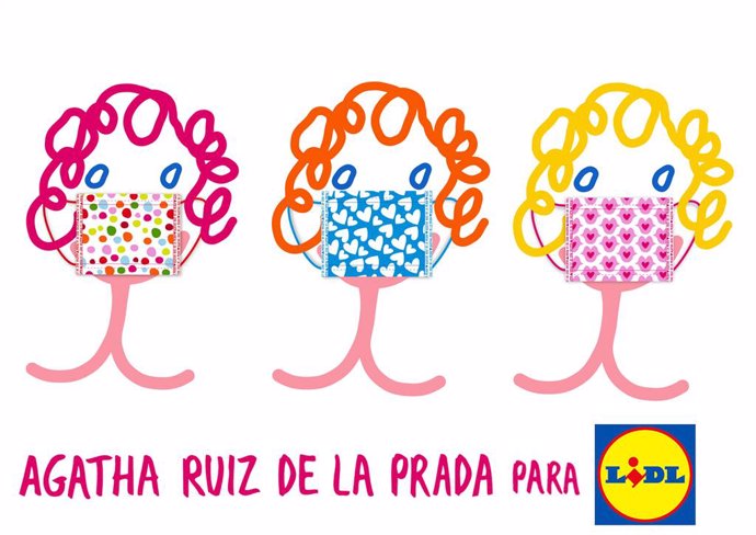 Coronavirus.- Lidl y Agatha Ruiz de la Prada lanzan una colección de mascarillas