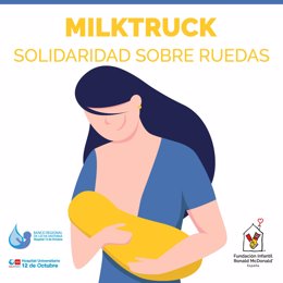 El Hospital Universitario 12 de Octubre y la Fundación Infantil Ronald McDonald han puesto en marcha una colaboración para dotar al Banco Regional de Leche Materna de la Comunidad de Madrid de un servicio de recogida de leche materna donada a domicilio.