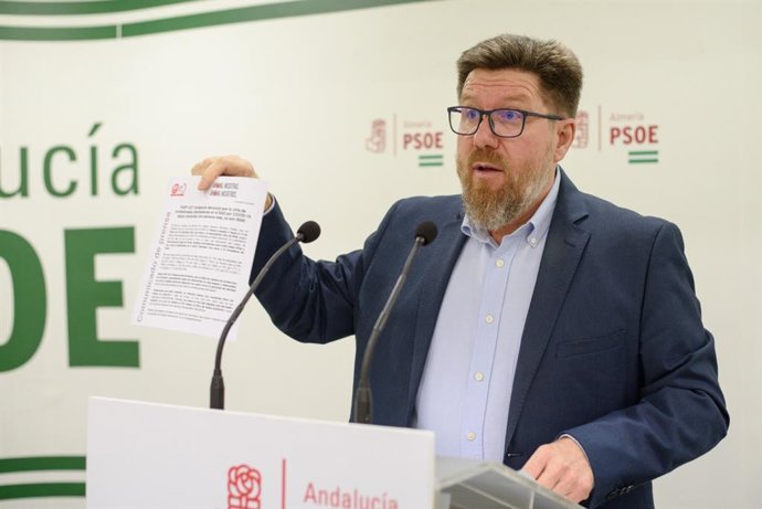Sánchez de Haro (PSOE-A), en rueda de prensa en Almería
