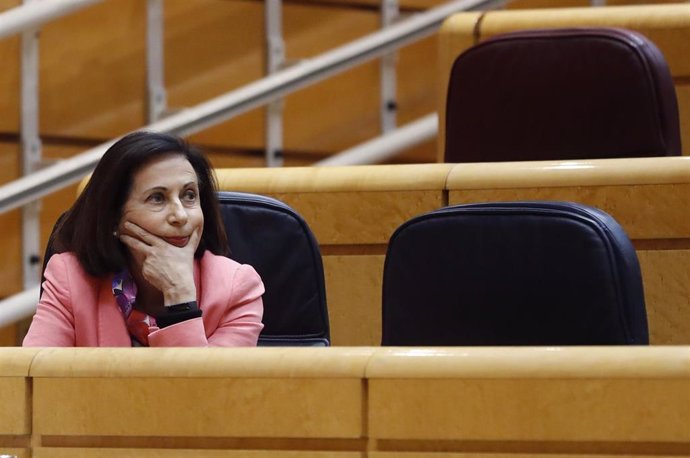 La ministra de Defensa Margarita Robles en la Sesión de Control al Gobierno en el Senado
