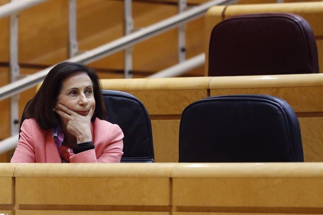 La ministra de Defensa Margarita Robles en la Sesión de Control al Gobierno en el Senado