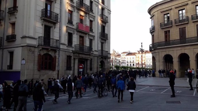 Concentración en Pamplona en apoyo del etarra Patxi Ruiz