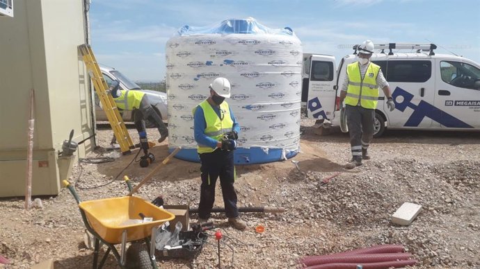 Una construcción en una imagen de archivo.