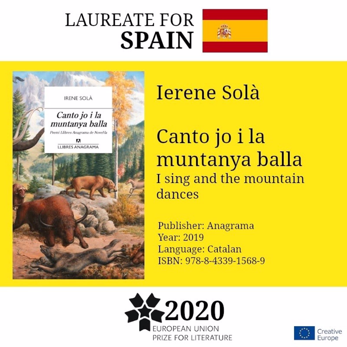 La fantástica montaña de Irene Solà gana el premio de Literatura de la  Unión Europea, Cataluña, España