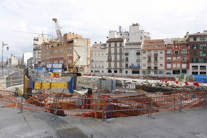 Las obras en Málaga van retomando la actividad durante la pandemia del COVID-19, 