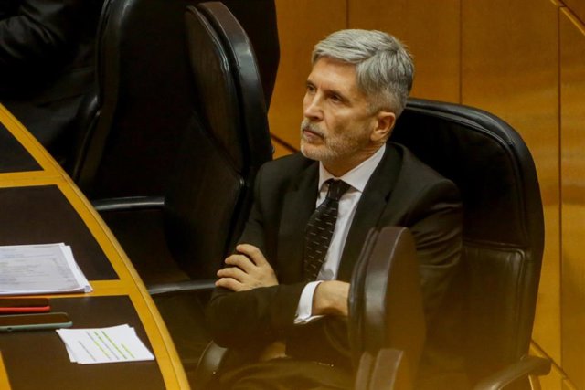 El ministro del Interior, Fernando Grande-Marlaska, en una imagen de archivo en el Senado