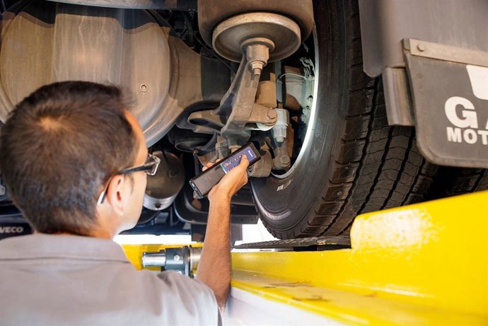 Imagen de una revisión de la ITV