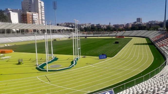 Estadio de Vallehermoso tras sus obras de remodelación.