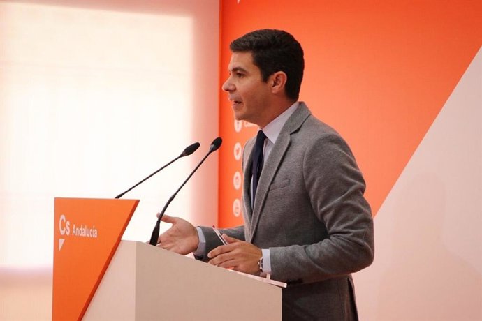 El portavoz parlamentario de Ciudadanos (Cs) en Andalucía, Sergio Romero, en una foto de archivo.