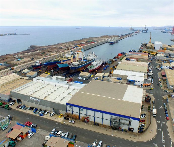 Instalaciones del astillero Zamakona en Las Palmas de Gran Canaria