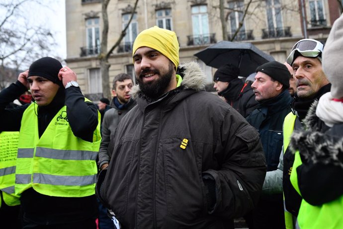 Francia.- Detenido uno de los fundadores de los 'chalecos amarillos' por agredir