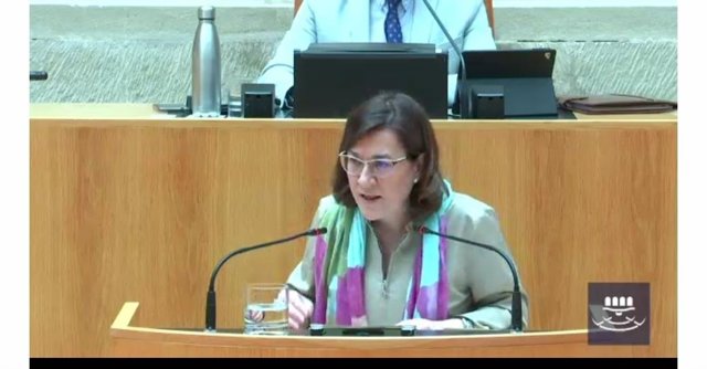 La consejera de Salud, Sara Alba, comparece en el Parlamento riojano