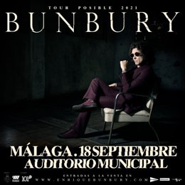 Cartel del concierto de Bunbury