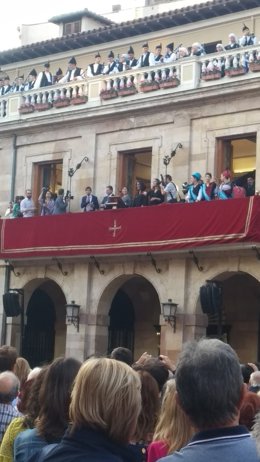 Pregón de las fiestas de San Mateo en 2019.