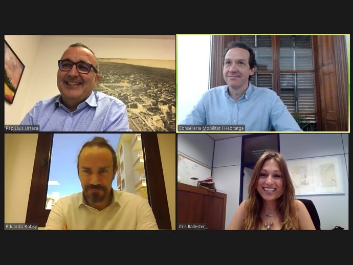 Imagen de la reunión telemática.