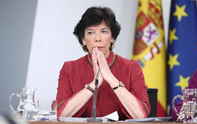 La ministra de Educación y Formación Profesional, Isabel Celaá, a 3 de marzo de 2020.