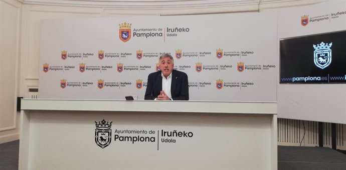Joseba Asiron, portavoz de EH Bildu en el Ayuntamiento de Pamplona.
