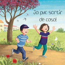 Portada del libro 'Ja puc sortir de casa!' personalizada por los Mossos d'Esquadra