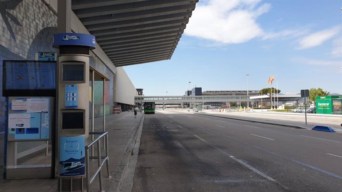 La Terminal 2 (T2) del Aeropuerto de Barcelona cerrado por el coronavirus, en El Prat de Llobregat el 27/3/2020