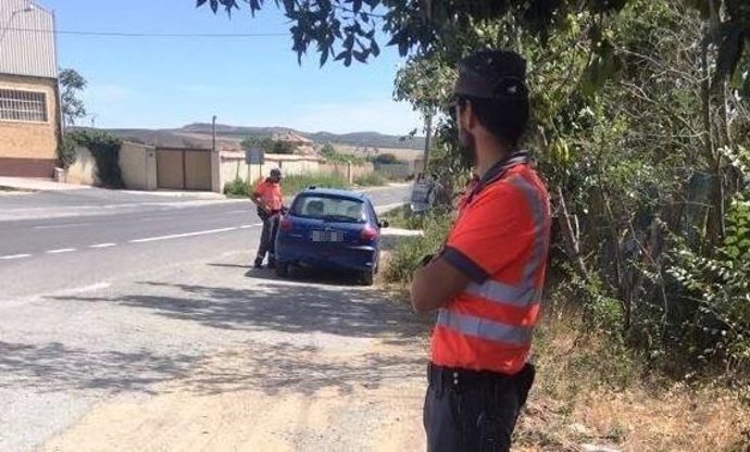 Agente de la Policía Foral.