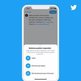 Twitter deja elegir quién puede responder a un 'tuit' en la conversación iniciad