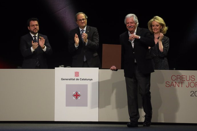 Juste de Nin en la entrega de la Creu de Sant Jordi 2019