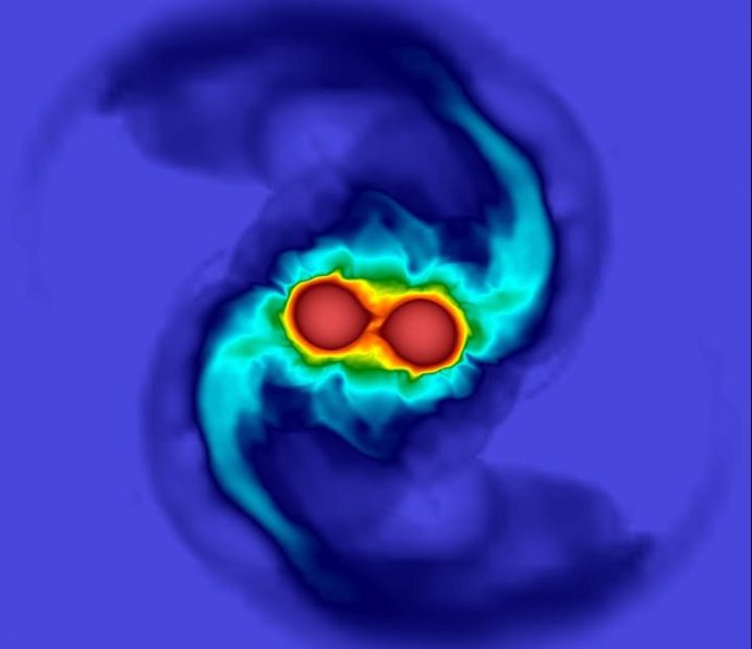 Nuevo modelo de ondas gravitacionales ilumina las estrellas de neutrones