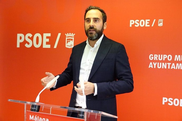 El portavoz del PSOE en el Ayuntamiento de Málaga, Daniel Pérez