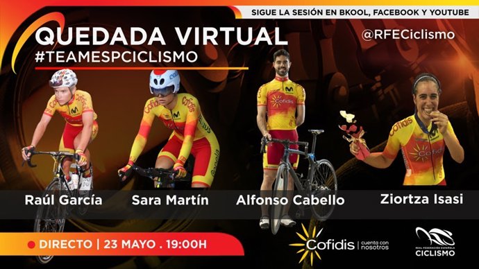 La RFEC organiza la I quedada virtual de ciclismo con el Team España