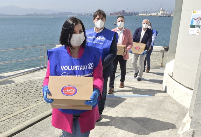 Coronavirus.- Santander ha entregado 42.475 kilos de alimentos desde el comienzo