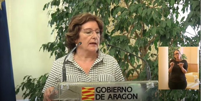 La consejera de Ciudadanía y Servicios Sociales del Gobierno de Aragón, Mariví Broto
