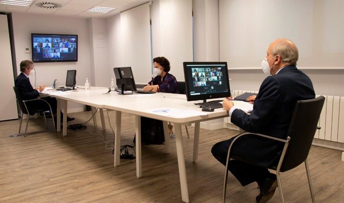 Reunión del patronato de la Fundación Princesa de Asturias por videoconferencia