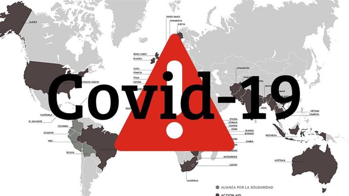 Mapa del mundo ante el Covid-19