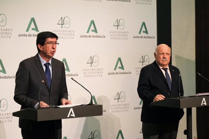 Juan Marín y Jesús Aguirre