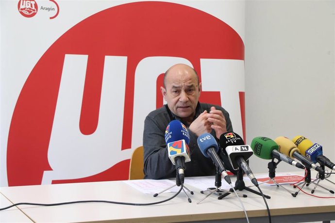 El secretario general de UGT-Aragón, Daniel Alastuey.