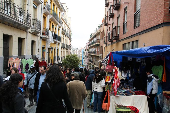 Rastro de Madrid en domingo