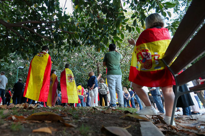 Protestas contra el Gobierno en Valencia