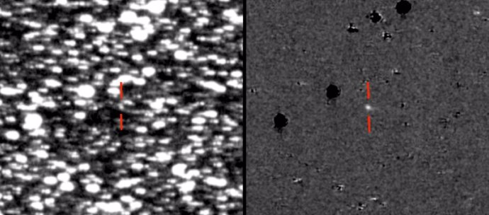Primer asteroide troyano con cola de cometa