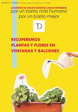 Distrito 1 Toledo promueve la colocación de plantas y flores para llenar de vida y color el casco histórico