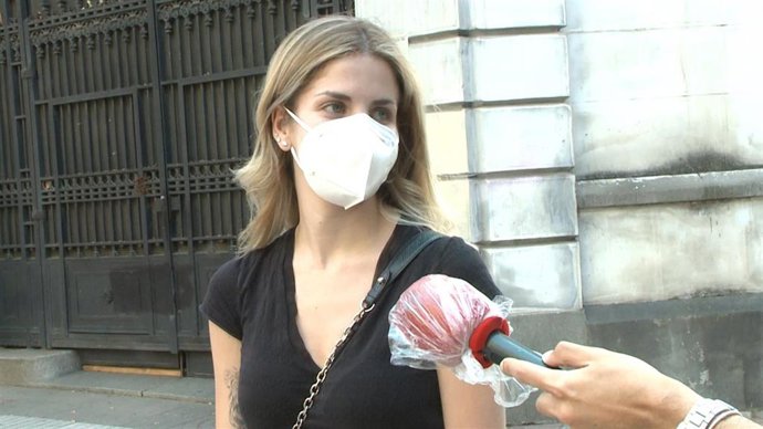 Mar Torres sale de la peluquería en Madrid