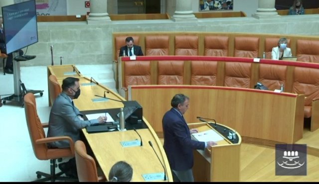 El consejero de Desarrollo Autonómico, José Ignacio Castresana, comparece en el Parlamento