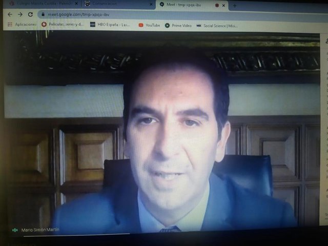 Rueda de prensa telemática de Mario Simón.