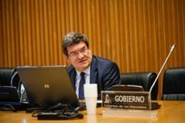 El ministro de Inclusión, Seguridad Social y Migraciones, José Luis Escrivá, comparece en el Congreso en comisión