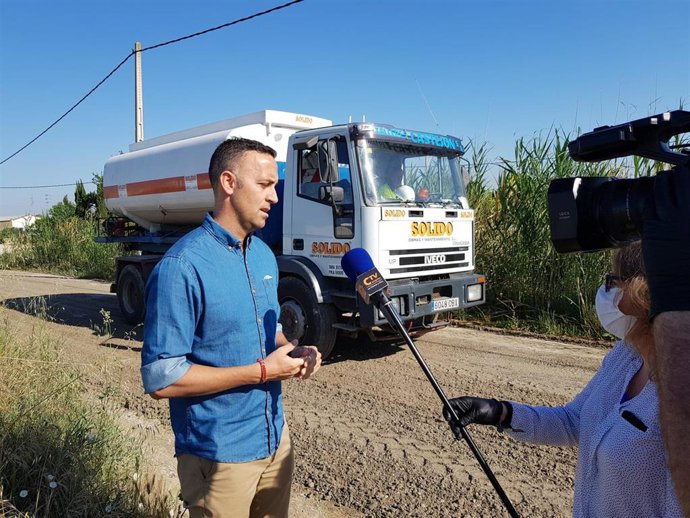 Jesús Condán, delegado de Agricultura en el Ayuntamiento de Los Palacios y Villafranca (Sevilla).