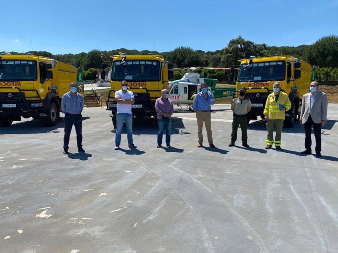 Infoca incorpora en Málaga tres nuevos camiones autobomba para la protección del patrimonio forestal