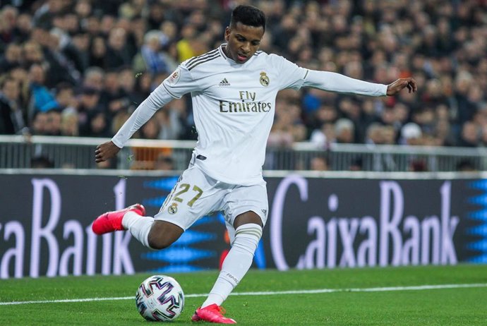 Rodrygo Goes durante un partido del Real Madrid