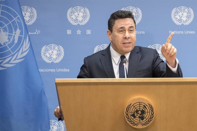 Imagen de Samuel Moncada, embajador de Venezuela ante la ONU. 